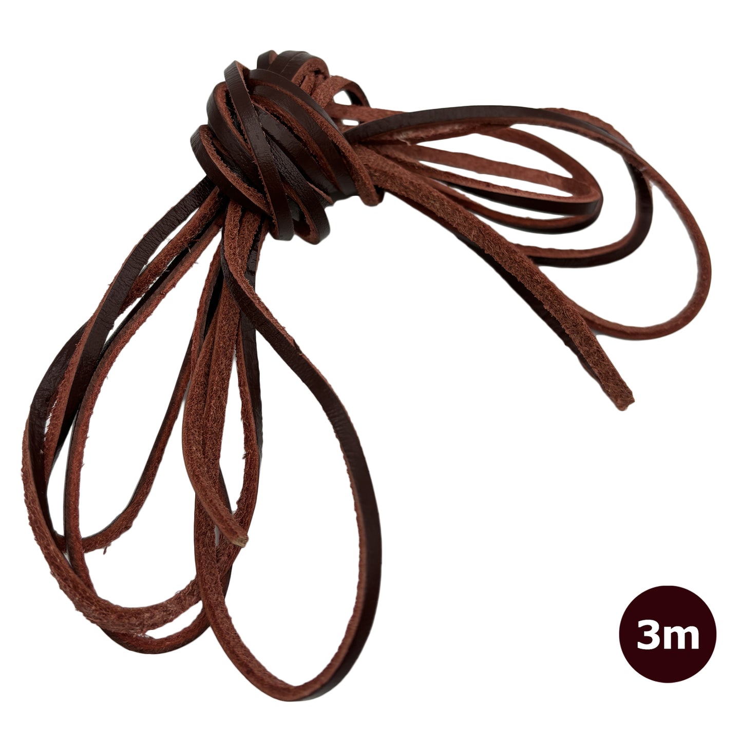 革紐 ネックレス ブレスレット 5mm 4mm 3mm 本革 SN-253-LH (3m)