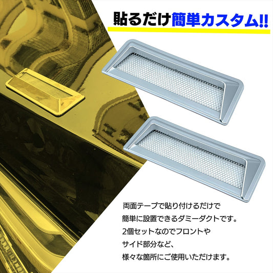 ダミーダクト 車 汎用 ボンネット フェンダーダクト 貼付式 SN-361-DD