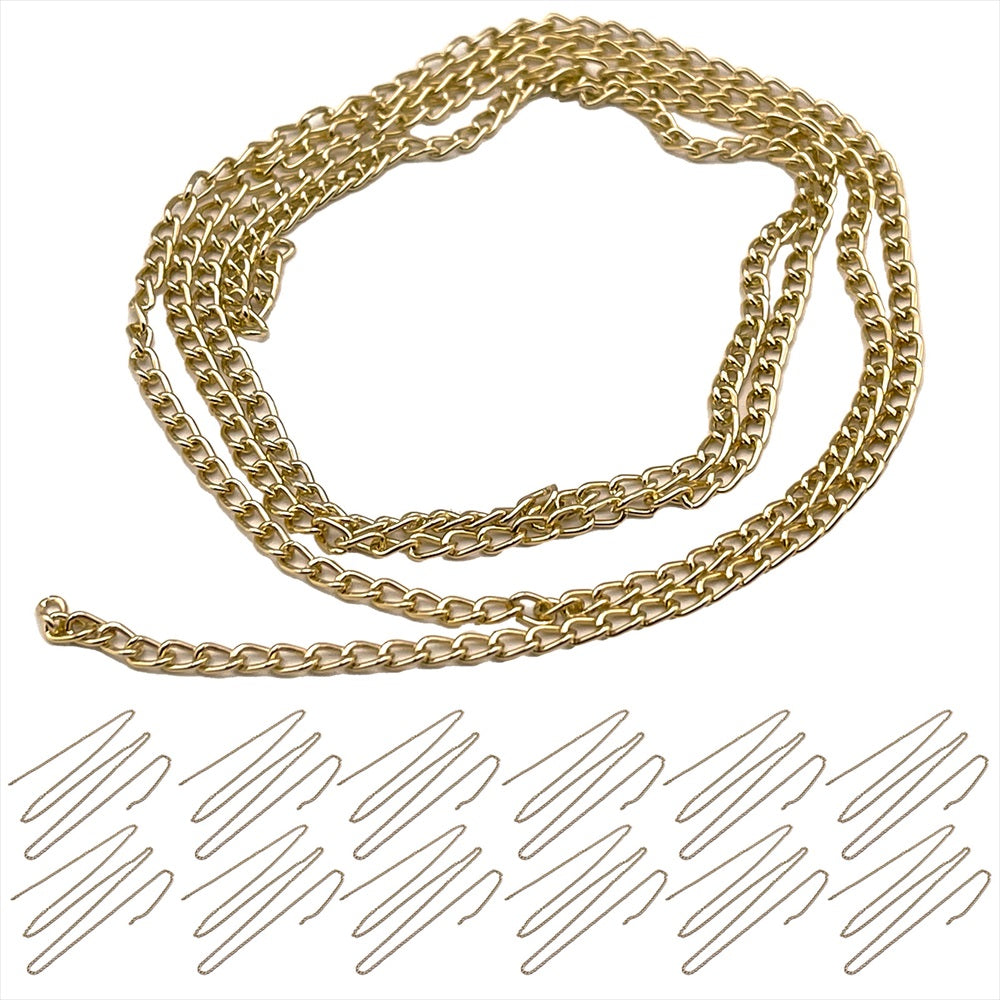 ハンドメイド チェーン パーツ ピアス シャンデリア 3mm 4mm 5mm SN-364-SP