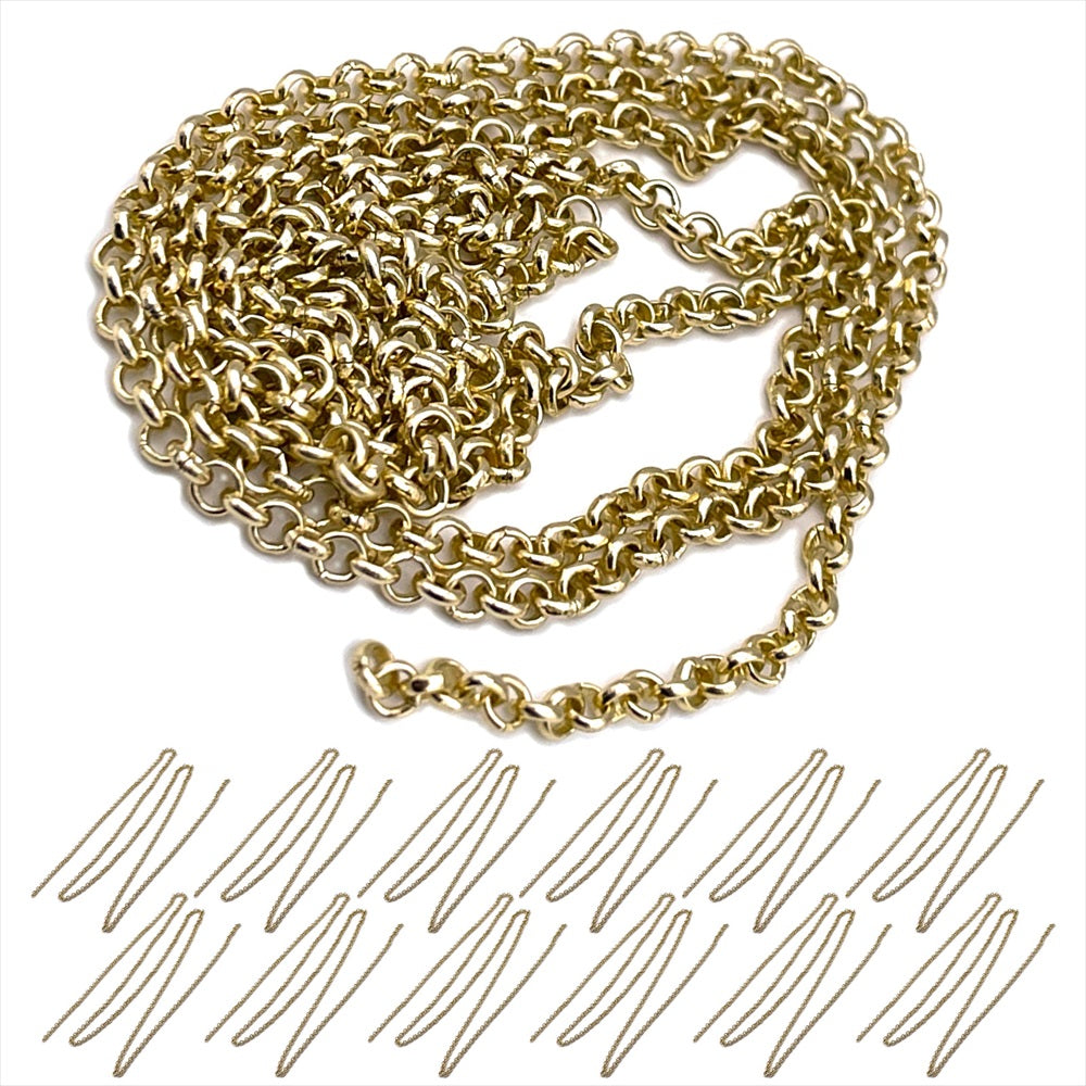 ハンドメイド チェーン パーツ ピアス シャンデリア 3mm 4mm 5mm SN-364-SP
