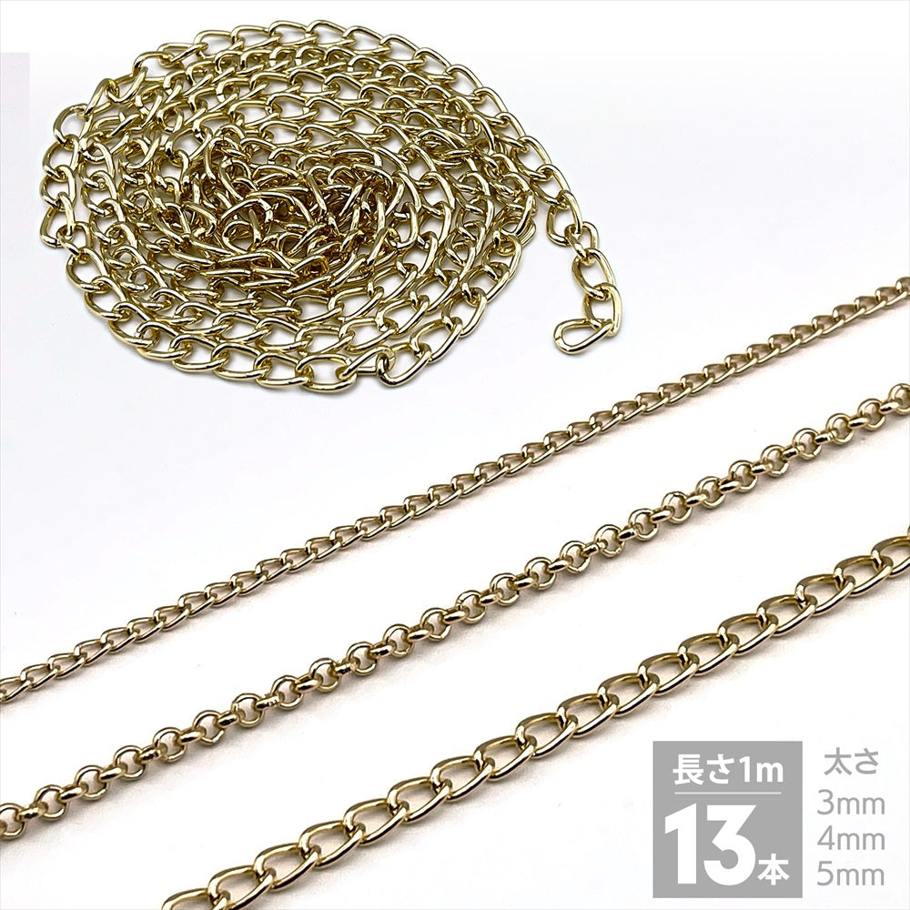 ハンドメイド チェーン パーツ ピアス シャンデリア 3mm 4mm 5mm SN-364-SP