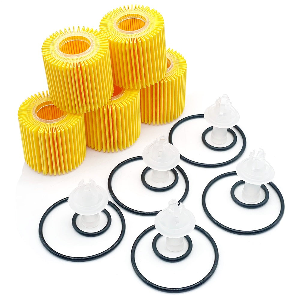 オイルフィルター セット 汎用 社外品 04152 -37010 /04152-40060 /04152-B1010 SN-374-EL (5個セット)