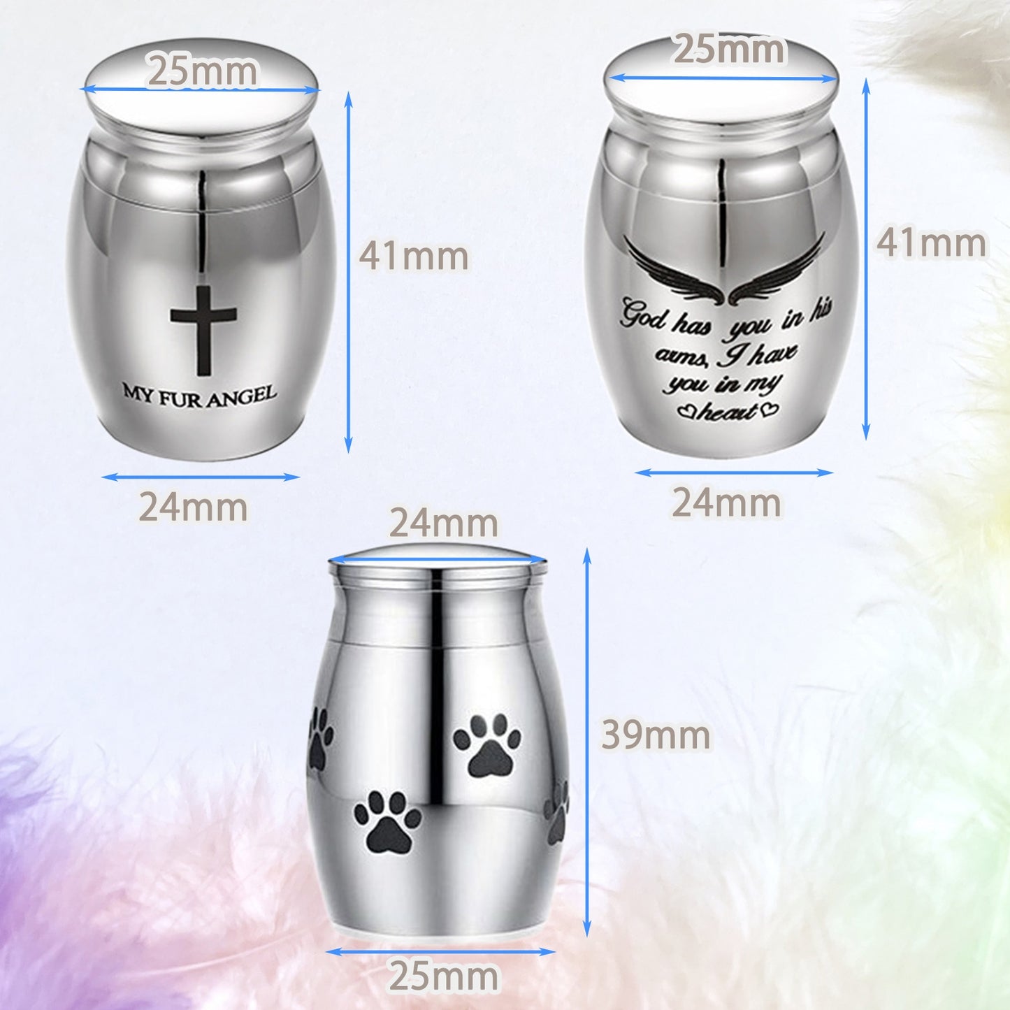 骨壺 ペット用 ミニ ペット メモリアルグッズ 犬 猫 SN-303-PT