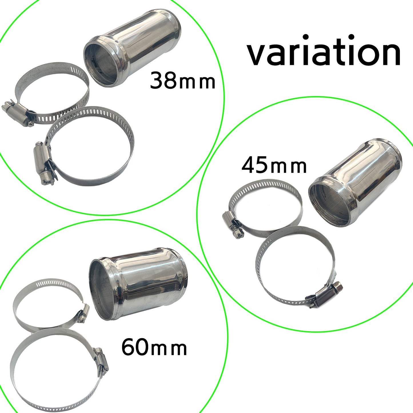 ジョイントパイプ クランプ ホース接続金具 SN-307-HJ ( 45mm )