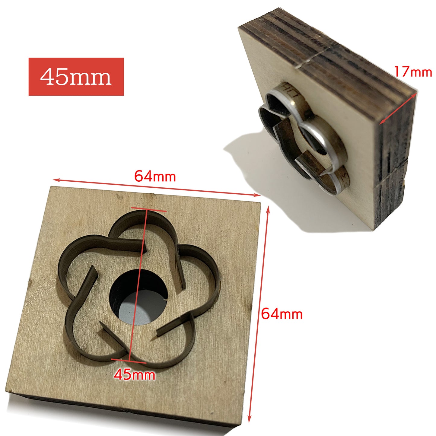 レザークラフト 道具 キット 型 初心者 25mm 35mm 45mm SN-302-LC