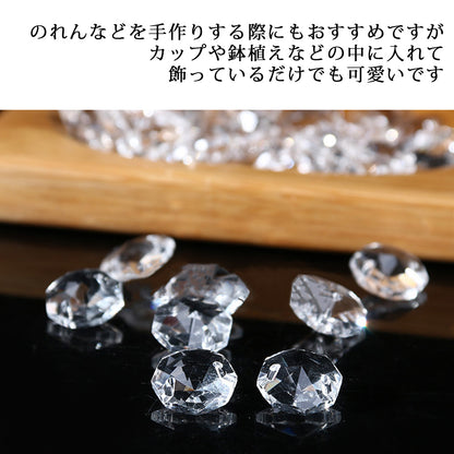 クリスタルビーズ クリア まとめ 1000個入り（ビーズのみ）SN-262-CB